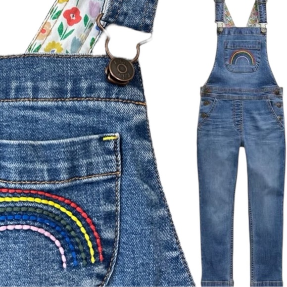 Boden Other - Boden Blue Rainbow Overalls for Effortless Style size 140 9 - 10 year old